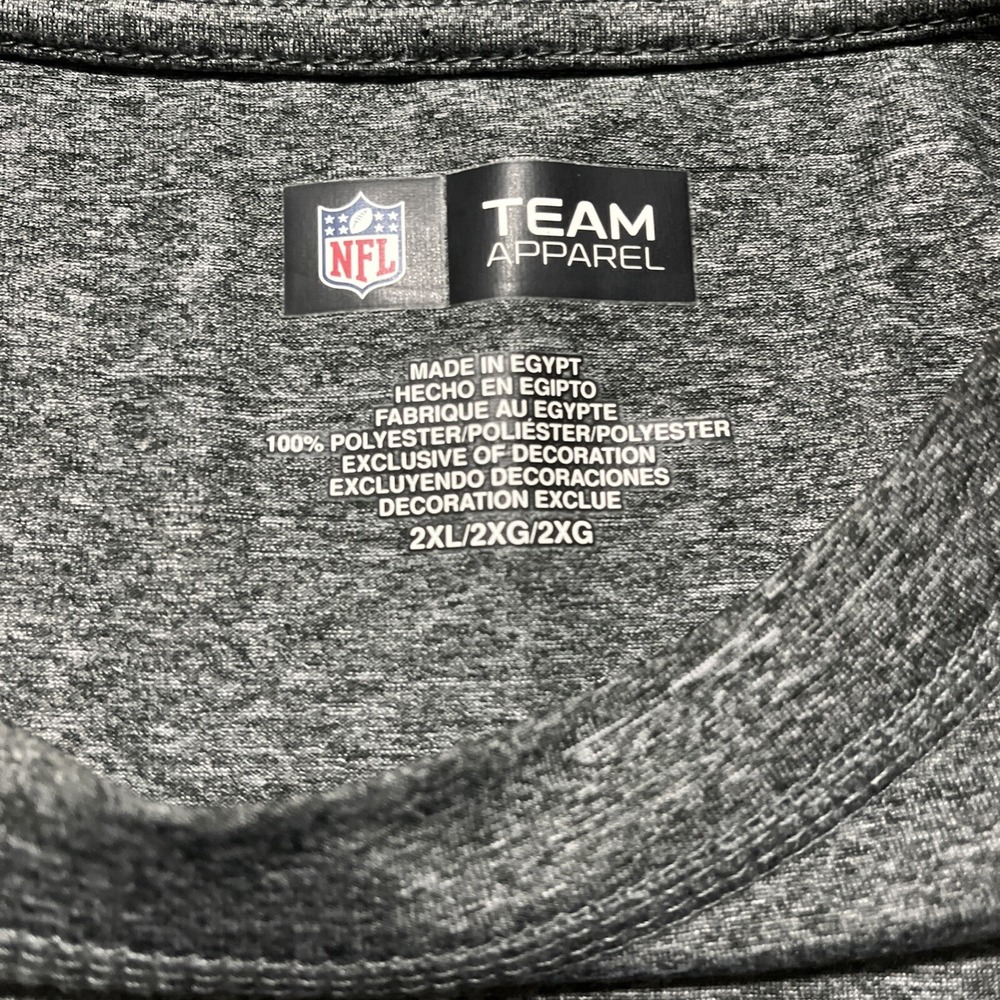 NFL Pittsburgh Steelers Football Shirt Mens 2XL Gray 100% Polyester Short Sleeve - Picture 3 of 9